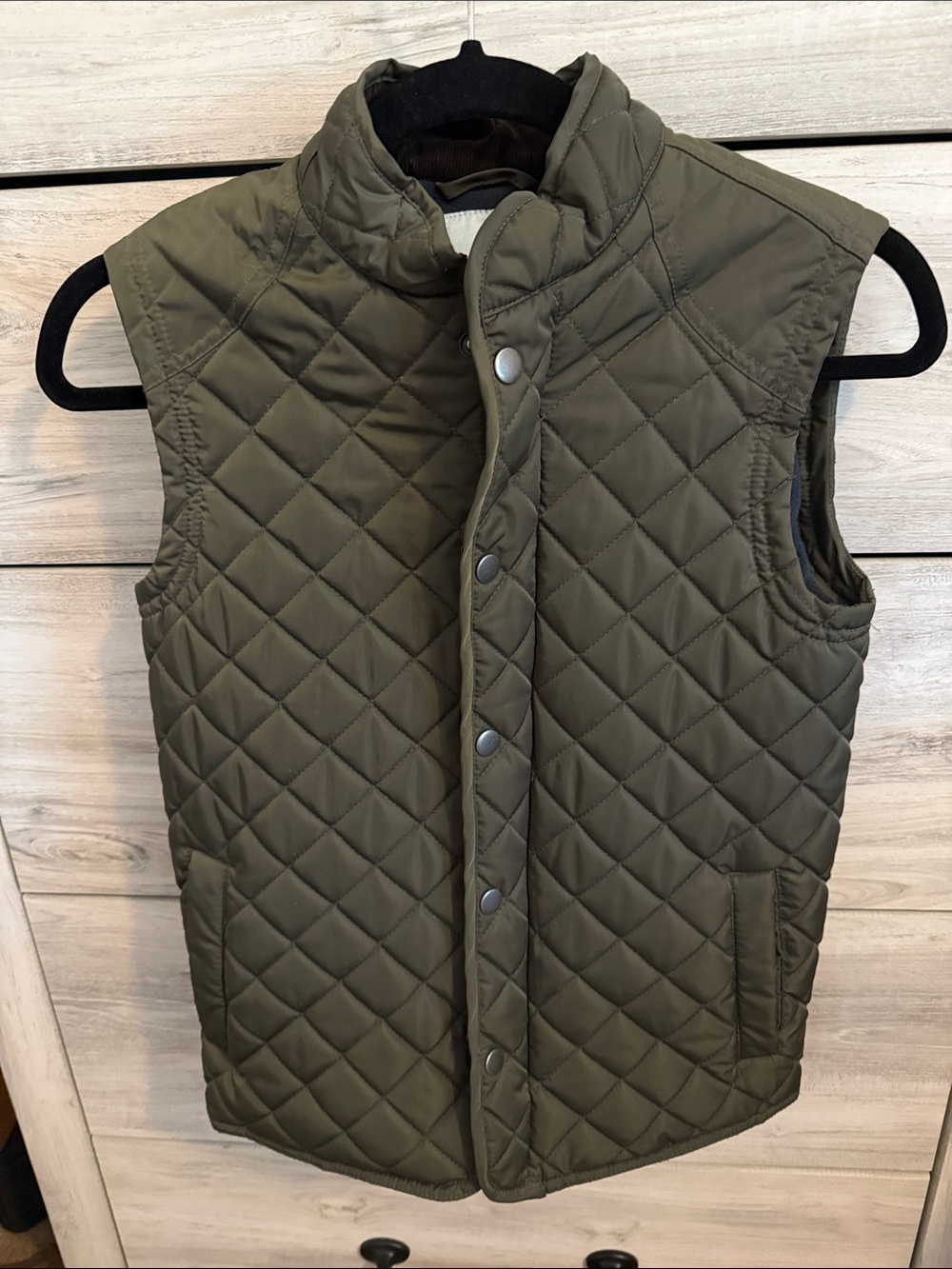 Class Club Quilted Olive Green Boy’s Vest